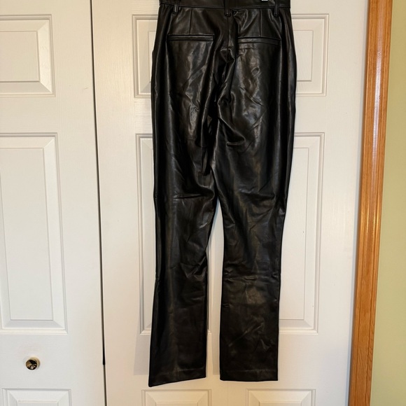 Abercrombie The Skinny Ultra High Rise Curve Love Vegan Leather Pants - Picture 7 of 9